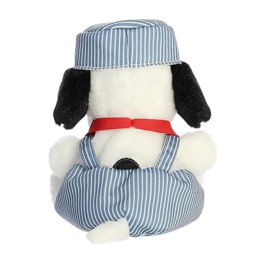 Aurora Peanuts Palm Pals 6" Train Engineer Snoopy Adorable Plush | Character-accurate styling with soft huggable appeal for fans of all ages thumbnail 4