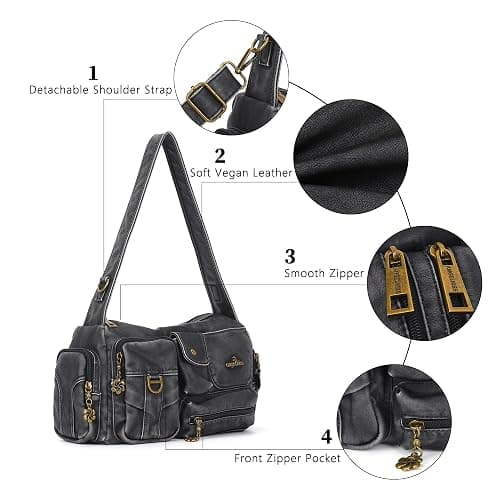 Angel Kiss Hobo Bags for Women,Vintage Shoulder Purses for Women,Small Crossbody Handbag with Adjustable Strap thumbnail 6