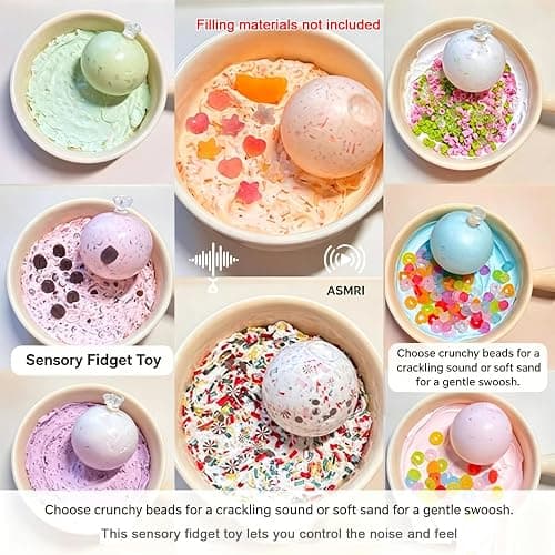 DIY Stress Ball Making Kit for Adults, Empty Squishys Skin with Expander & Vacuum Tool, Complete Squishys Maker Kit for Sensory Fidget Toys (Filling Materials Not Included) thumbnail 5