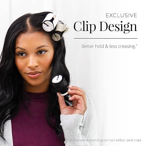 Remington Shine Therapy Argan Oil & Keratin Treated Hot Rollers Set, Professional Hair Curlers for Setting All Hair Lengths from Short and Medium to Long thumbnail 3