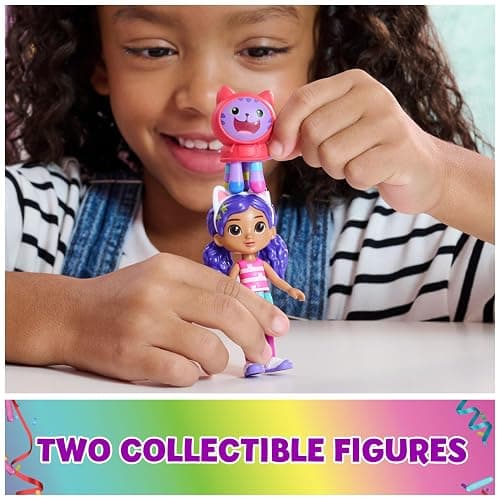 DreamWorks GABBY'S Dollhouse Celebration Party Bus, Transforming Playset with Gabby & DJ Catnip Toy Figures & Dollhouse Accessories, Kids Toys for Ages 3 and Up thumbnail 8