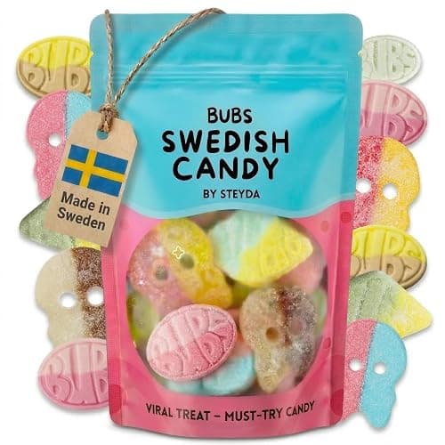 Bubs Swedish Candy 0,5 lb, Swedish Candy Bubs Mix, Skulls, Swedish Godis, Gummy Candy - Image 1