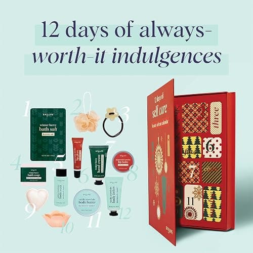 SpaLife Holiday 12-Day Beauty Advent Calendar – Travel-Friendly Skincare – Gift Set – 12 Days of Self-Care Spa Set – Body Care Skin Care – SpaLife Holiday Stocking Stuffer thumbnail 2
