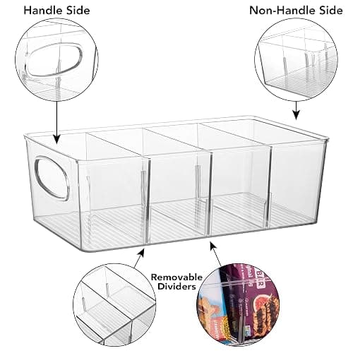 Pantry Organizers and Storage, Cabinet Organizer Kitchen Organizers and Storage - Fridge Organizer & Snack Organizer - Refrigerator Organizers and Storage, Cupboard Shelf Organizer - 2 Pack thumbnail 2