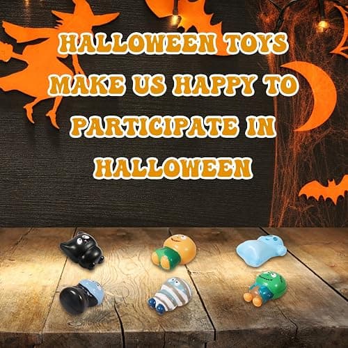 New 6 Packs-Halloween Squishies Toys Slow Rising Party Favors:Pumpkin,Zombie,Black Cat,Mummy,Vampire,Ghost Halloween Treat Bag Classroom Prizes,Stress Relief Toys for Kids Toddlers Gift thumbnail 7