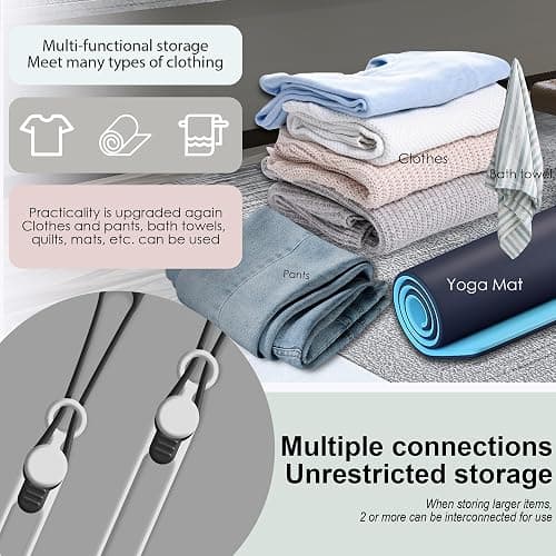Nearockle 16Pcs 4.2" Silicone Cable Ties Cord Organizer for Cable Management, Reusable Cable Organizer Electronic Accessories in Home,Office,Kitchen,School,Travel(Black*8 & White*8) thumbnail 4