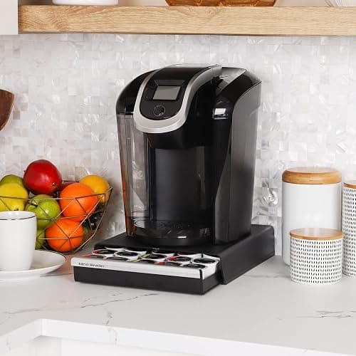 Mind Reader Single Serve Coffee Pod Drawer, 30 Pod Capacity, Countertop Organizer, 10.5"L x 12.75"W x 2.5"H, Black thumbnail 2