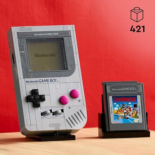 LEGO Game Boy 72046 Model Building Kit, Gamer Gift for Adult Nintendo Fans, Collectible Set, Brick-Built Replica System with Interchangeable Game Paks and Lenticular Screens (421 Pieces) thumbnail 3