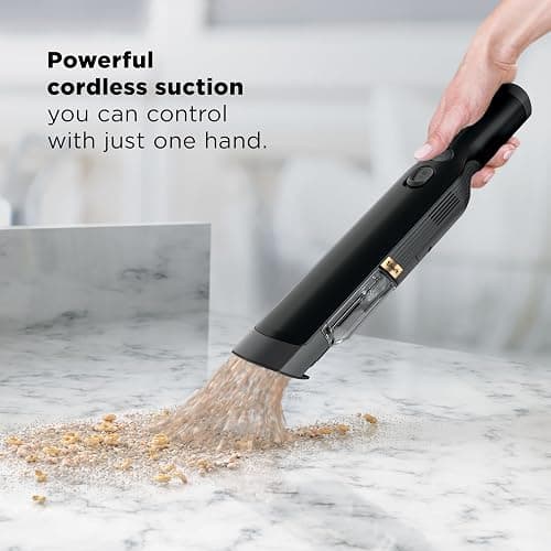 Shark WANDVAC Cordless Hand Vac, Lightweight, Versatile and Portable at 1.4 lbs., Powerful Suction for Pet Hair, Charging Dock, One-Touch Empty for Car & Home, Duster Crevice Tool, Black, WV201BK thumbnail 3