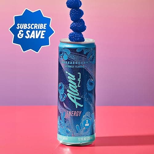 Alani Nu BREEZEBERRY, Sugar Free, Low Calorie Energy Drinks, 200mg Caffeine, Biotin, B Vitamins, Zero Sugar, 10 Calories, 12 Fl Oz Cans, 12 Pack thumbnail 10