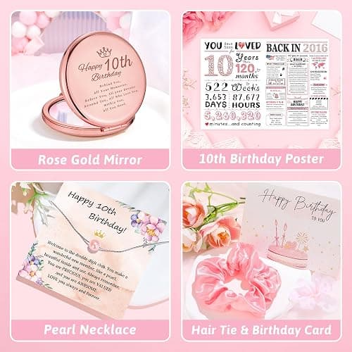 10 Year Old Girl Birthday Gift for 10 Years Old Girls Gifts Trendy Stuff Happy 10th Birthday Gifts for Girls Popular Ten Year Olds Girl Gift Ideas Cute Double Digits Decorations Presents Accessories thumbnail 6