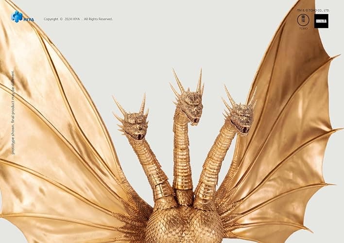 Godzilla vs. King Ghidorah - King Ghidorah Exquisite Basic Series Previews Exclusive Action Figure thumbnail 7
