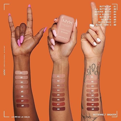 NYX PROFESSIONAL MAKEUP Matte Buttermelt Bronzer, Longwear Face Makeup with Up to 12 Hours of Wear, Vegan Formula - All Butta'd Up - 02 - All Butta'd Up - 0.17 Ounce (Pack of 1) thumbnail 4