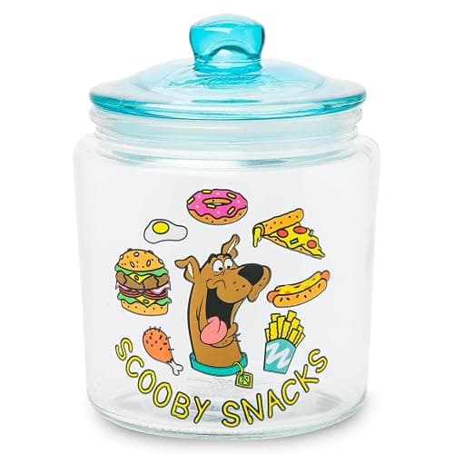 Silver Buffalo Scooby Doo Scooby Snacks, Glass Jar with Lid | Cookie Candy, Small Size - Image 1
