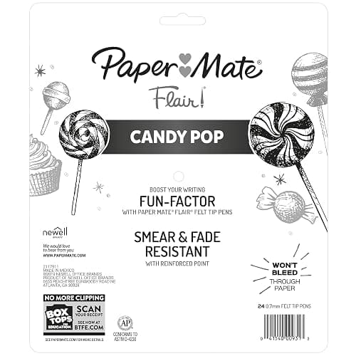 Paper Mate Flair Felt Tip Pens Medium Point 0.7 Millimeter Marker Pens Back to School Supplies for Teachers & Students Assorted Colors 24 Count thumbnail 9