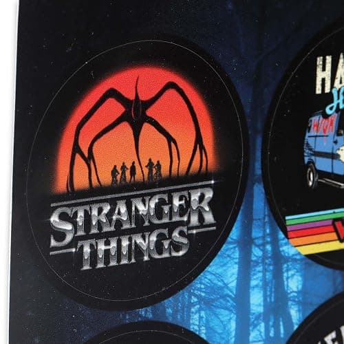 Stranger Things Iconic Adhesive Vinyl Decals - Fun Set of Stranger Things Stickers for Water Bottle or Laptop, 1 Pack (4 Count) thumbnail 4