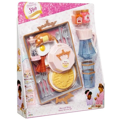 Disney Princess Style Collection Room Service Pretend Play Toy Set - with Serving Tray, Plate Cover, Pitcher & More for A Great Pretend Travel Experience - Girls Ages 3+ thumbnail 14