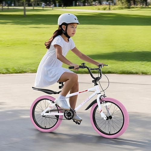 BGGFNZ 20 Inch Kids Bike BMX Style Bike, Girls Boys Bikes Ages 8-12, Single Speed Kids Bicycle for Boys Girls, Lightweight Boys Bike with Adjustable Seat, Multiple Colors thumbnail 8