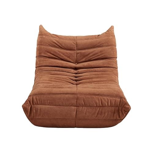 Aosaifen Green Bean Bag Chair - Corner Sofa, Fireside Floor Couch for Living Room, Bedroom, Gaming & Office (Brown, Single) thumbnail 5