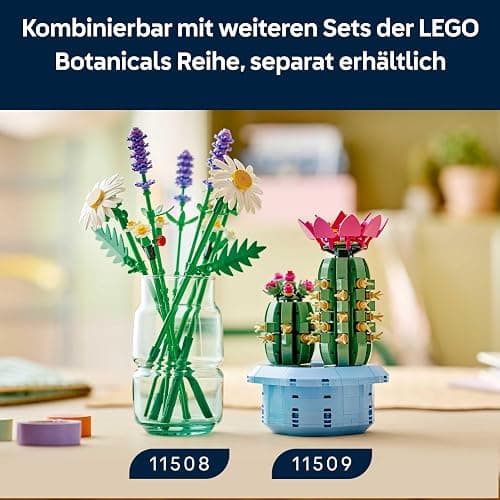 LEGO Botanicals Gänseblümchen - Kunstblumen Modellbau mit künstlichen Gänseblümchen & Lavendel - DIY Schlafzimmerdeko - Ostergeschenk für Mädchen ab 9 Jahren & Erwachsene Blumenliebhaber - 11508 thumbnail 8