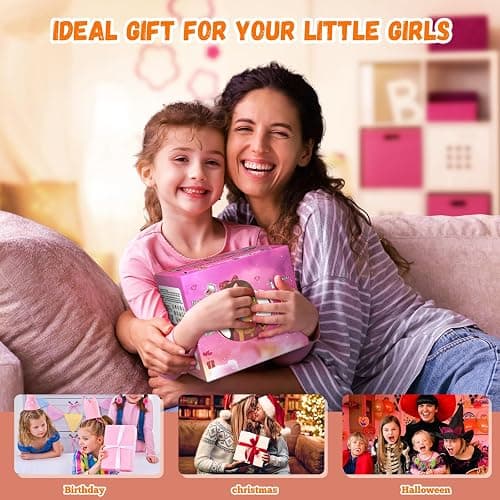GORISPI Kids Makeup Sets for Girls, 66pcs Real Cosmetic for Kids Toys with Mirror, Princess Washable Girls Makeup Kit, Non-Toxic & Safe Brithday Gifts for 3 4 5 6 7 8 10 - 12 Years Old（Light Rose） thumbnail 6