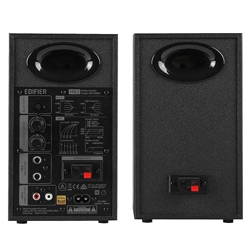Edifier MR3 Powered Studio Monitor Speakers, Hi-Res Audio Certified Bluetooth V5.4 Active Bookshelf Loudspeakers, 2.0 Computer Speaker with Headphone Output RCA AUX Balanced TRS Input - Black (Pair) thumbnail 3