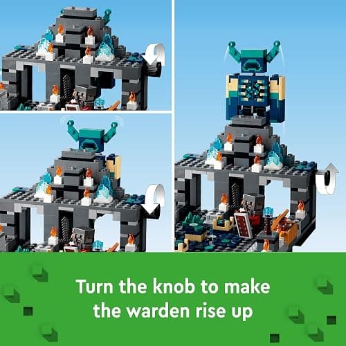 LEGO Minecraft The Deep Dark Battle Set, 21246 Biome Adventure Toy, Ancient City with Warden Figure, Exploding Tower & Treasure Chest, for Kids Ages 8 Plus thumbnail 3