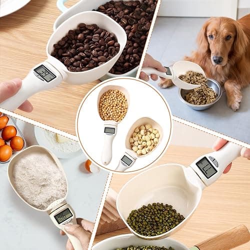 2pcs Digital Measuring Spoon Scale,Electronic Measuring Spoon 800g/0.1g High Precision with Screen,Adjustable Measuring Spoon for Cooking, Pet Food,Daily Meals thumbnail 7