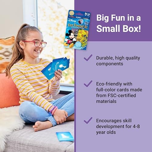Ravensburger Eye Found It! World of Disney Card Game - Fun and Educational Spot It for Toddlers, Preschoolers, Boy and Girls Ages 3-8 - Family-Friendly for Endless Fun thumbnail 3