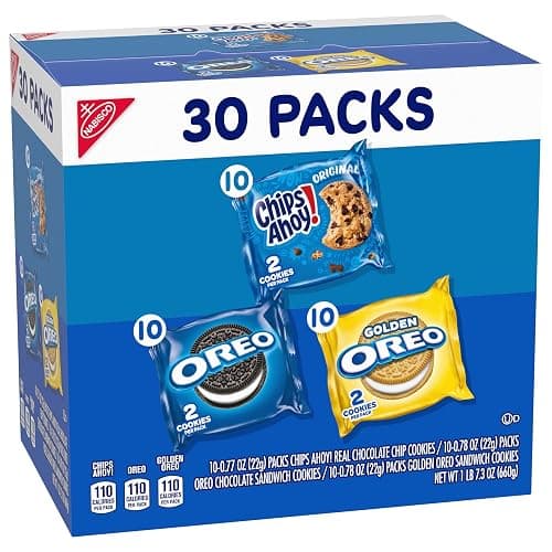 Nabisco Sweet Treats Cookie Variety Pack OREO, OREO Golden & CHIPS AHOY!, 30 Snack Packs (2 Cookies Per Pack) thumbnail 11