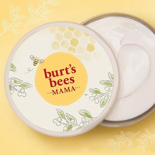 Burt's Bees Mama Belly Butter Stretch Mark Cream for Pregnancy Massages Body & Reduces Scar Appearance, Prenatal & Postnatal Tummy Skin Care, Shea Butter & Vitamin E Rich Formula, 6.5 Oz Tub thumbnail 7