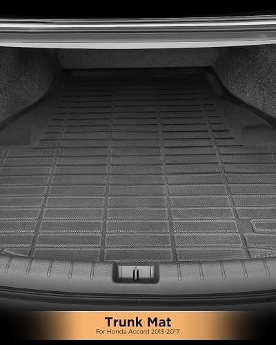 for Honda Accord Floor Mats 2013 2014 2015 2016 2017(Not for Coupe/Hybrid), 9th Gen for Accord LX/LX-S/Sport/EX/EX-L/Touring Heavy Duty TPE All Weather Waterproof Floor Liners Cargo Accessories thumbnail 6