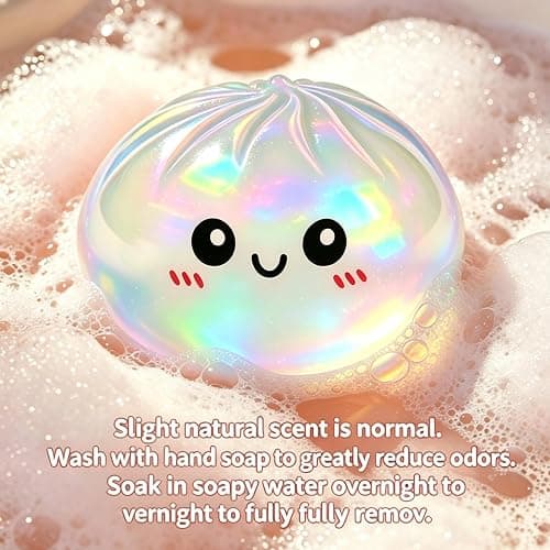Tansix Colorful Dumpling Squishies New Mystery Glitter Squishies Dumpling with Box Stress Relief Balls Sensory Toys Desk Squeeze Toys Gift(2PCS) thumbnail 6