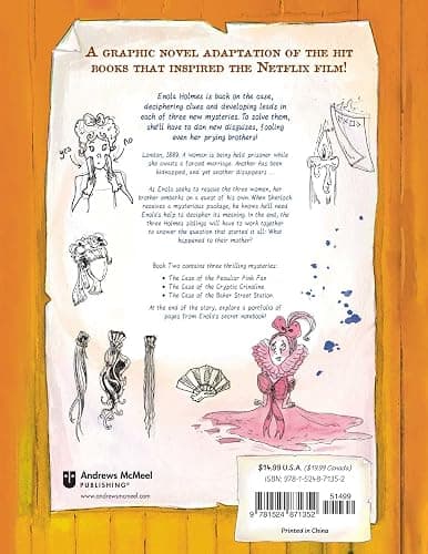 Enola Holmes: The Graphic Novels: The Case of the Peculiar Pink Fan, The Case of the Cryptic Crinoline, and The Case of Baker Street Station (Volume 2) thumbnail 2