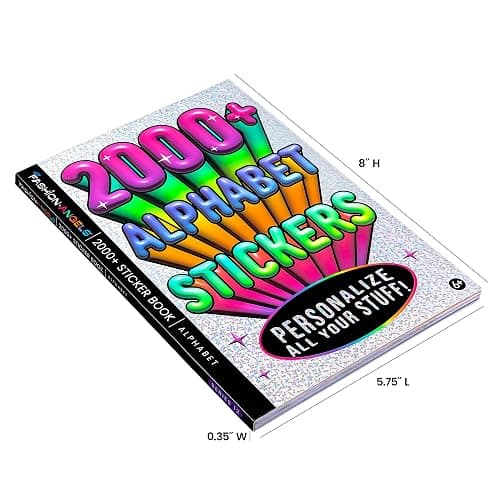 Fashion Angels 2,000+ Alphabet Sticker Book, Includes Fun & Colorful Craft Letter Stickers, Ideal for Accessorizing Kids & Teens Notebooks, Journals & More thumbnail 3