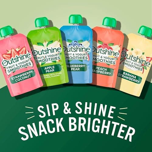 Outshine Smoothie Fruit & Yogurt Smoothie Pouches - Strawberry Coconut (24 Pack) thumbnail 5