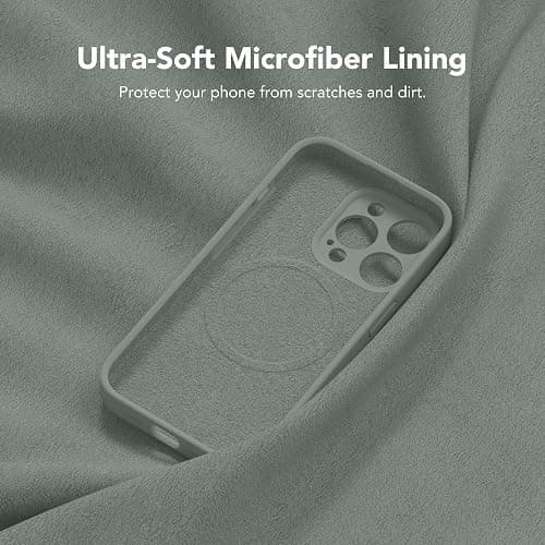 SuydanBox Magnetic for iPhone 12 Pro Max Case, Compatible with MagSafe, [Full Camera Protection][Screen Protector] Silicone Shockproof Protective Phone Case for iPhone 12 Pro Max 6.7", Calke Green thumbnail 8