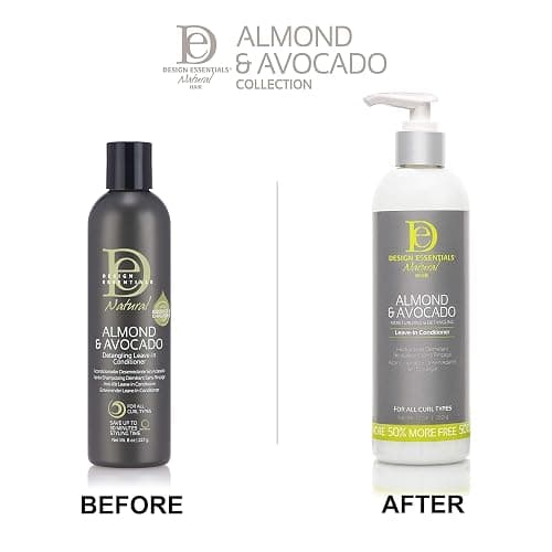 Design Essentials Almond & Avocado Moisturizing & Detangling Leave-In Conditioner for Curly Hair, 12 Ounce thumbnail 7