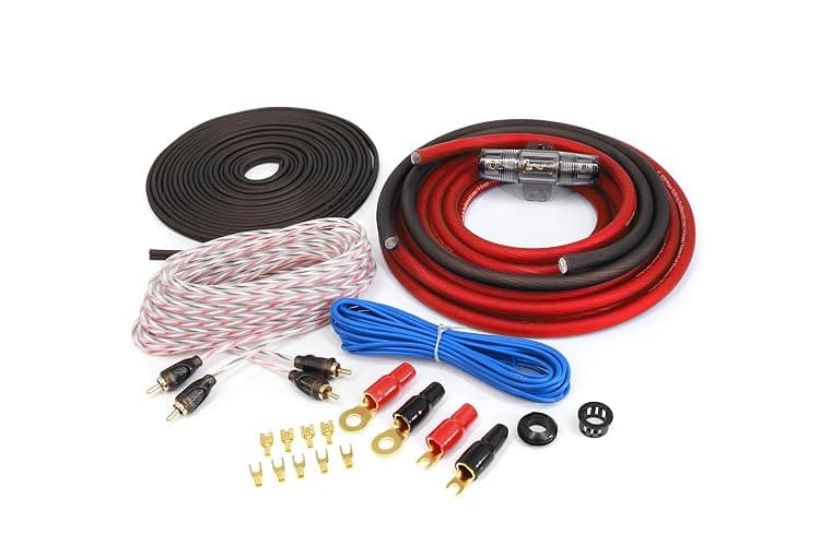 KnuKonceptz Red KCA Complete 4 Gauge Amplifier Installation Wiring Kit - Image 1