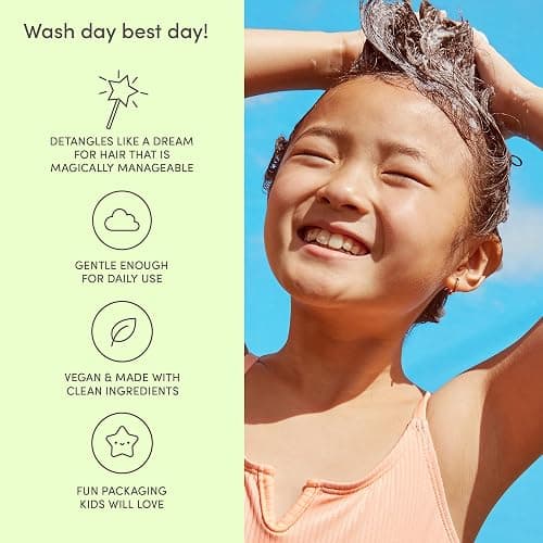 Evereden Kids Conditioner Detangler, 6.7 fl oz. | Children's Haircare | Non-toxic Conditioning for Silky Smooth Hair (Pack of 4) thumbnail 8