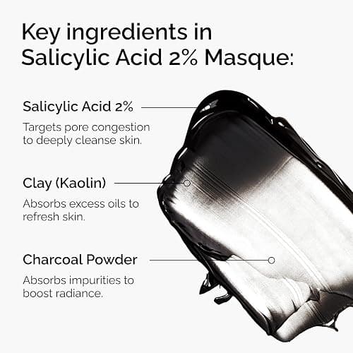 The Ordinary Salicylic Acid 2% Masque, Clarifying Charcoal & Clay Mask for Blemish-Prone Skin, 1.7 Fl Oz thumbnail 2