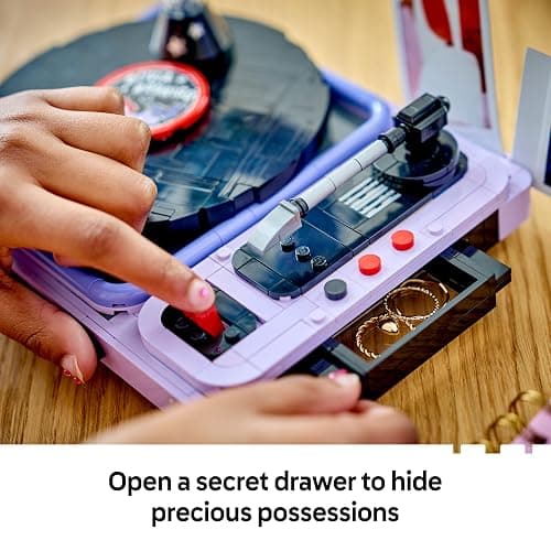 LEGO Editions Olivia Rodrigo's Concert Moon 43029 | Set for 14+ Year Old Girls & Boys, Record Player Model with Vinyl, 1 Minifigure, Room Decor, Music Gift Idea, 670 Pieces thumbnail 8