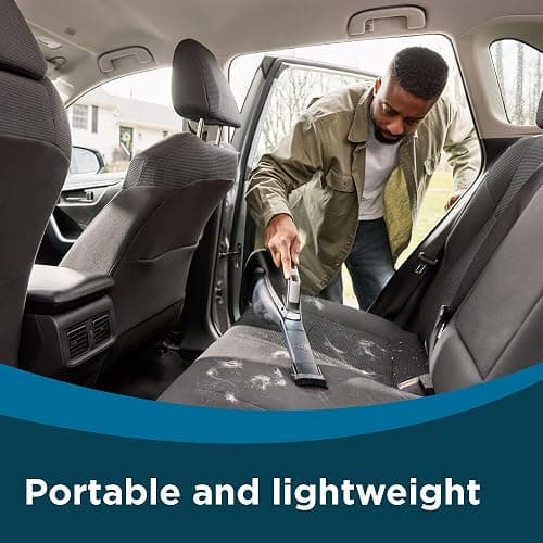 BLACK+DECKER dustbuster reveal Handheld Vacuum Cordless, Car Vacuum Portable Cordless, LED Light, Long Run Time, Rechargeable Lightweight Dust Buster, Includes Crevice Tool, Charging Base (HLVD320B42) thumbnail 5