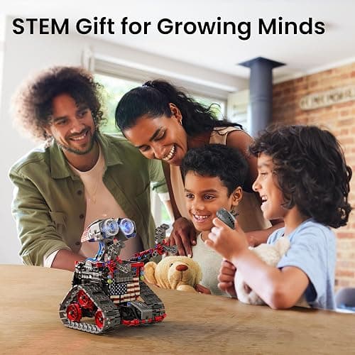 Sillbird Robot Building Kit with Remote Control Gifts for Kids Boys Ages 8-12, STEM Coding Robotic Technic Tracked Racer Car Toys for Birthday - Build 4in1 Model with 631 Pieces thumbnail 2