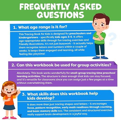 Preschool Learning Activities - Tracing Books for Kids Ages 3-5 - Toddler Handwriting Practice - Letter Tracing for Kids Preschool Kindergarten Workbooks 3-4, 4-5 - Learning Books for 3-4 Year Olds thumbnail 8