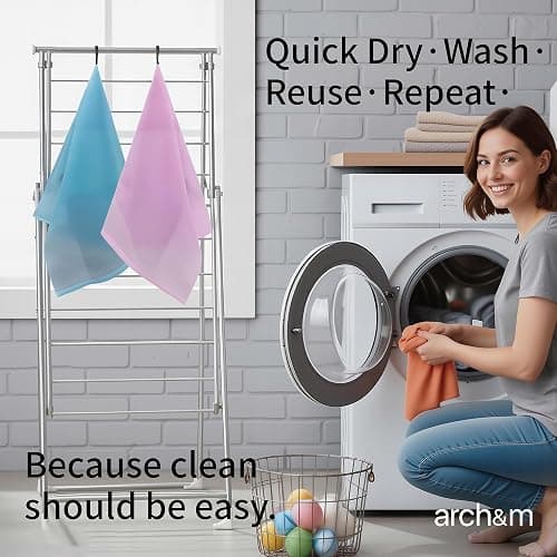 ARCH&M Exfoliating Washcloth (3 Pack), Japanese Body Scrubber for Shower, Long Nylon Towel for Back, Korean Exfoliation for Glowing Skin (Gray Black Off-White) thumbnail 4
