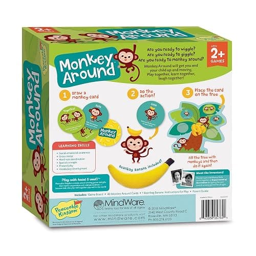 Peaceable Kingdom Monkey Around First Game for Toddlers Interactive Play with Parent Ages 2+ thumbnail 7