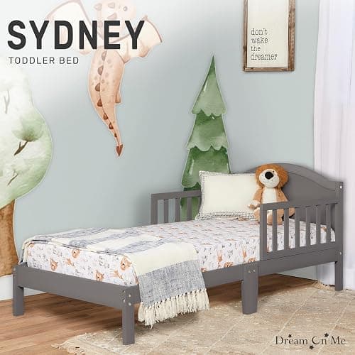 Dream On Me Sydney Toddler Bed in Steel Grey, Greenguard Gold Certified thumbnail 4