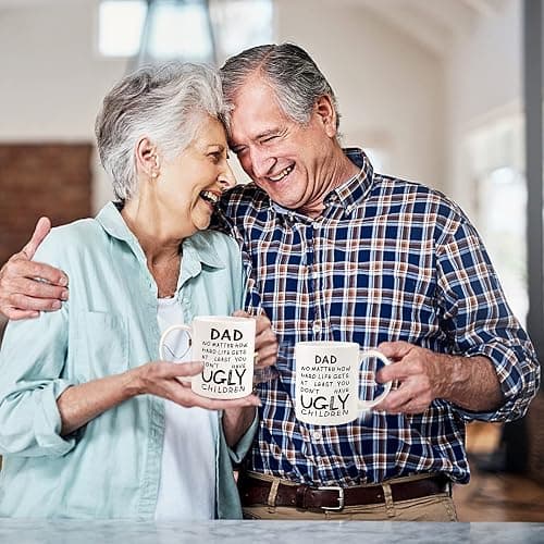 Fathers Day Dad Gifts from Daughter Son Wife: 11oz Funny Coffee Mug for Father,Unique Christmas Presents for Dad Husband Men Him,Heartwarming Retirement Anniversary Birthday Gifts for Daddy Stepfather thumbnail 6