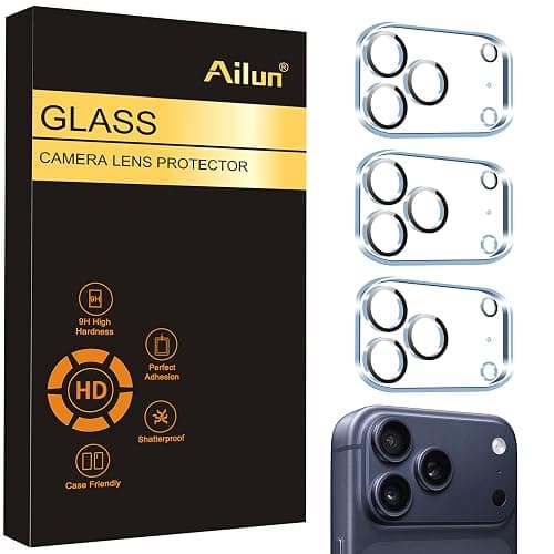 Ailun 3 Pack Camera Lens Protector for iPhone 17 Pro Max,Tempered Glass,9H Hardness,Ultra HD,Anti-Scratch,Case Friendly,Does not Affect Night Shots[Not for iPhone 17/17 Pro/iPhone Air] - Image 1